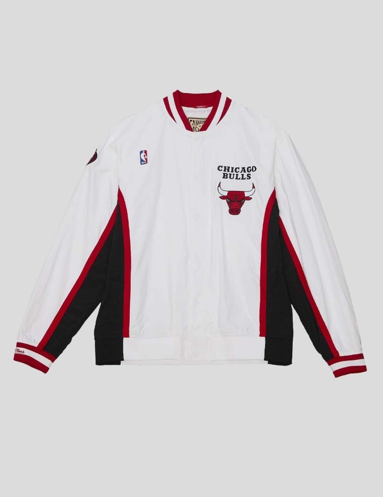 Chaqueta MITCHELL & NESS garotago bulls finals 1998-99 warm up jacket white